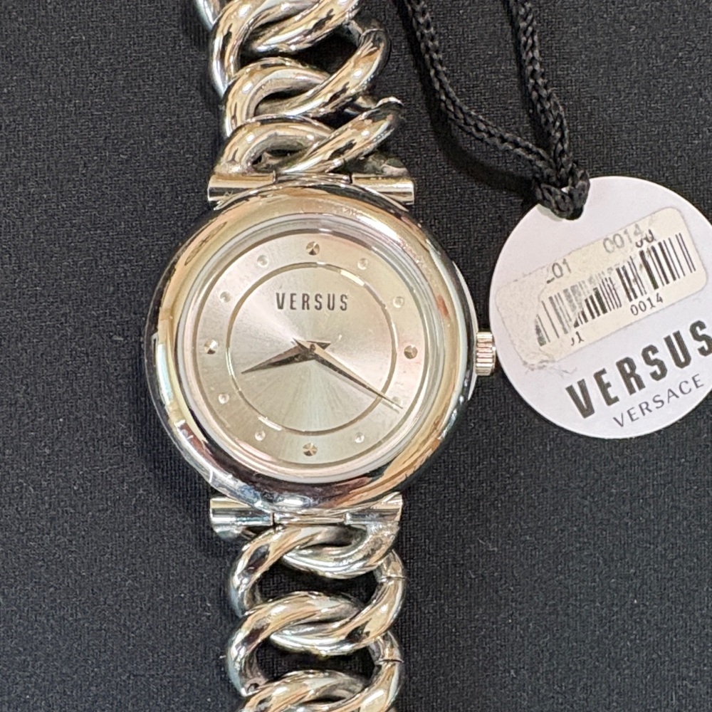 Versus Versace Silver Chain-Link Women's Watch